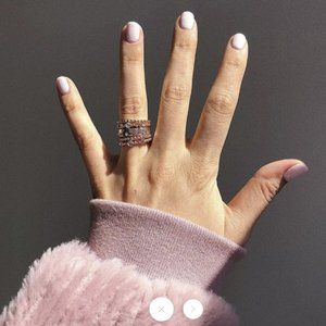 Rose Gold Boho Crystal Wave Ring Set